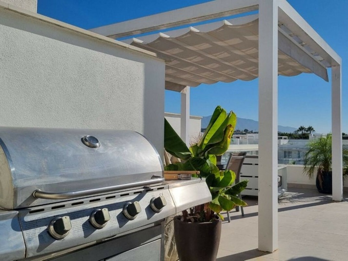 Modern Duplex Penthouse with Sea & Mountain Views Just 8 Minutes from the Beach