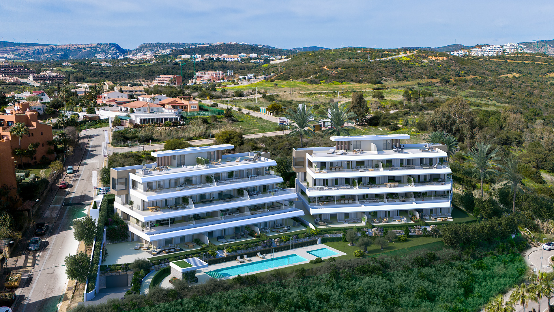 Boutique Garden Apartment with Sea Breeze Living in Estepona