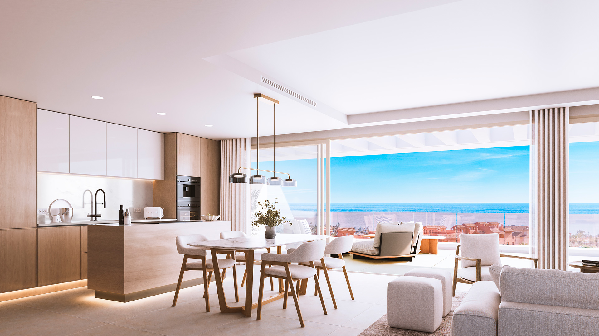 Boutique Garden Apartment with Sea Breeze Living in Estepona