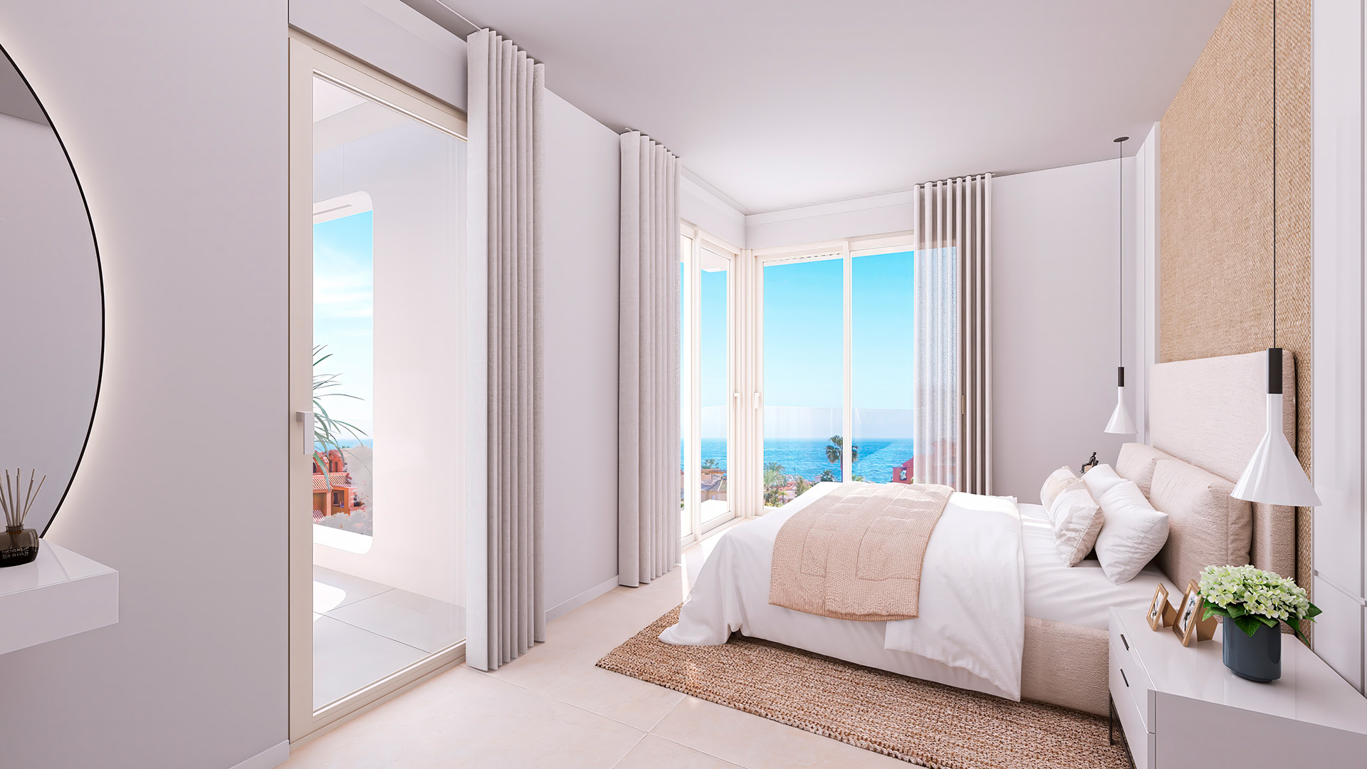 Boutique Garden Apartment with Sea Breeze Living in Estepona