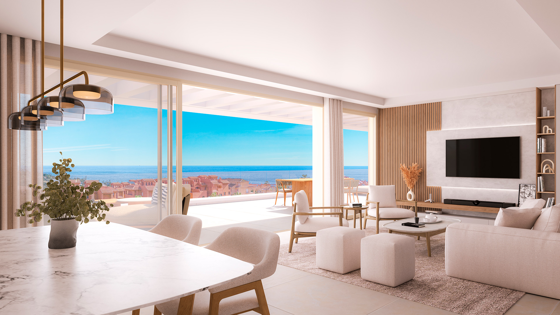 Boutique Garden Apartment with Sea Breeze Living in Estepona