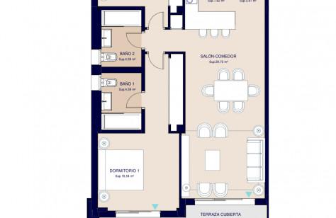 Middle Floor Apartment 2 Bedrooms   in Estepona
